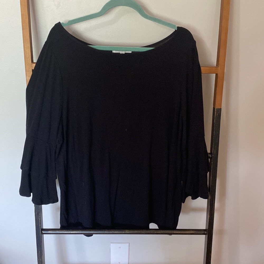Green envelope 1X black 3 1/4 shirt